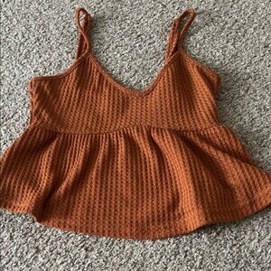 SHEIN Burnt Orange Knit Camisole